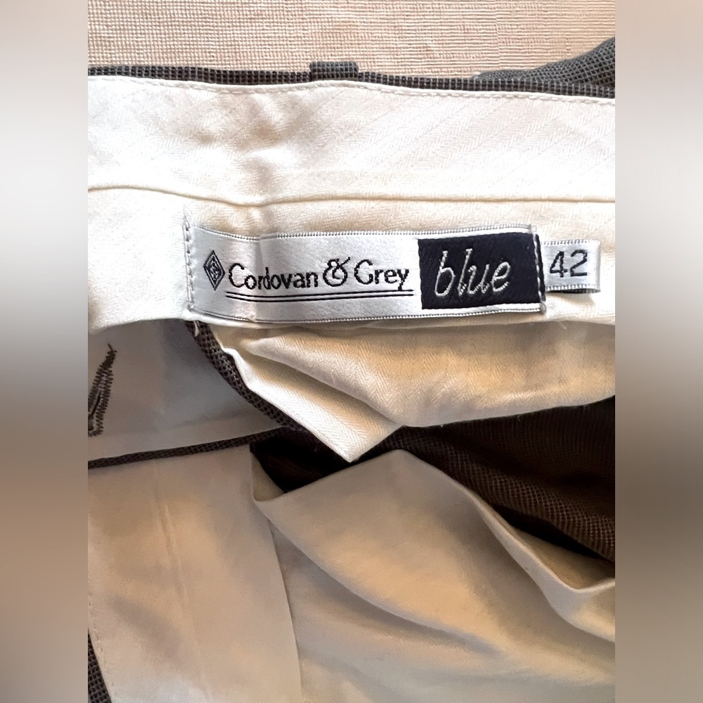 Cordovan & Grey Blue Men’s gray Dress Pants